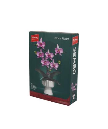 لگوبلوك ساختني گل اركيده با گلدان كيكو مدل 601297