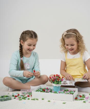 لگو بلوك ساختني گل لاله با گلدان كيكو مدل 601290