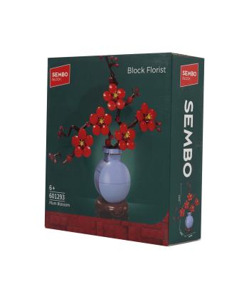 لگو بلوك ساختني گل شكوفه آلو با گلدان كيكو مدل 601293