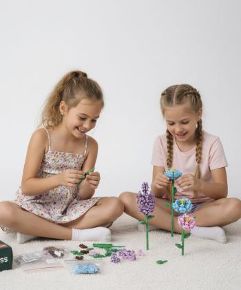 لگو بلوك ساختني گل ياس بنفش كيكو مدل 601284