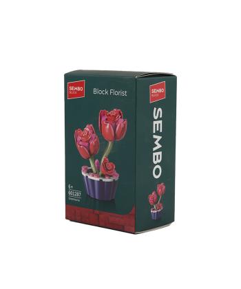 لگو بلوك ساختني گل رز با گلدان كيكو مدل 601287