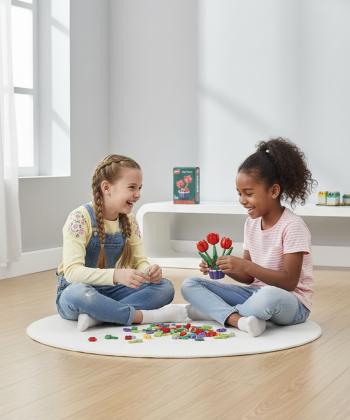 لگو بلوك ساختني گل رز با گلدان كيكو مدل 601287