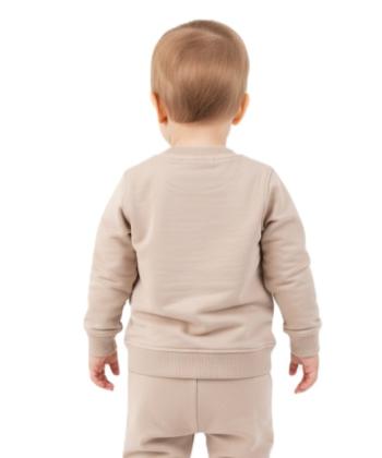 سويشرت نوزاد دخترانه مرينو مدل HAPPY