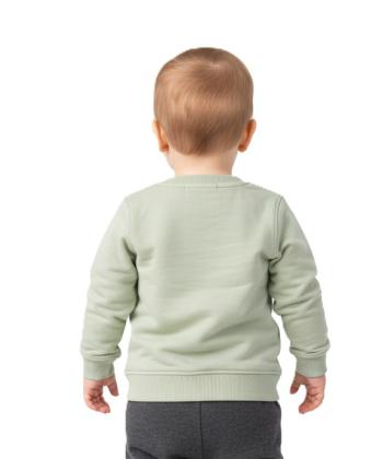 سويشرت نوزاد دخترانه مرينو مدل HAPPY