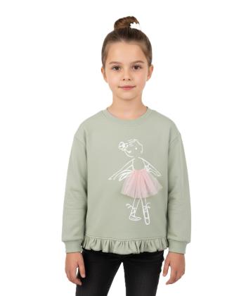 سويشرت دخترانه مرينو طرح بالرين