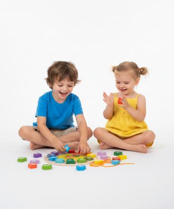 آموزشي ساعت با نخ ومهره جعبه دار بزرگ كيكو مدل 1356