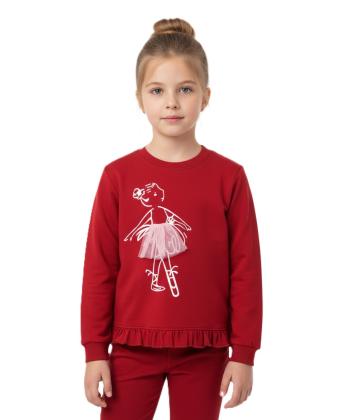 سويشرت دخترانه مرينو طرح بالرين