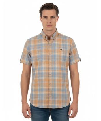 پیراهن آستین کوتاه مردانه برند پی لس مدل 14042211