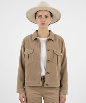 كت مخمل كبريتي زنانه آر ان اس مدل 11122710