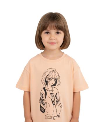 تيشرت آستين كوتاه دخترانه ال سي وايكيكي مدل S552332Z4