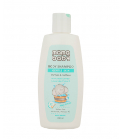 شامپو بدن کرمی نوزاد ماما بیبی Mama Baby مدل Gentle Skin حجم 200 میلی لیتر