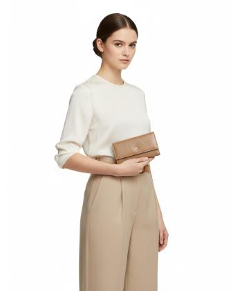 کیف پول زنانه چرم طبیعی چرم مشهد Mashad Leather مدل D5577