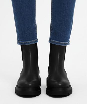 نيم بوت زنانه چرم طبيعي چرم مشهد مدل J2798