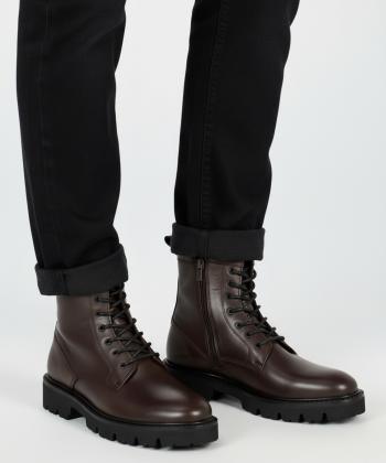 نيم بوت مردانه چرم طبيعي چرم مشهد مدل J6378