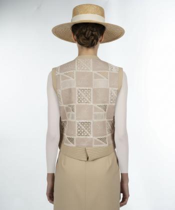 جليقه لينن زنانه مانگ مدل 7646033092