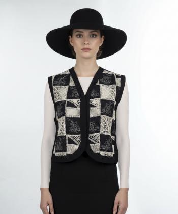 جليقه لينن زنانه مانگ مدل 7646033092