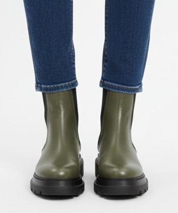 نيم بوت زنانه چرم طبيعي چرم مشهد مدل J2798