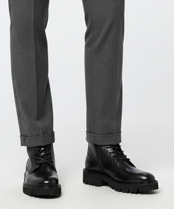 نيم بوت مردانه چرم طبيعي چرم مشهد مدل J6378