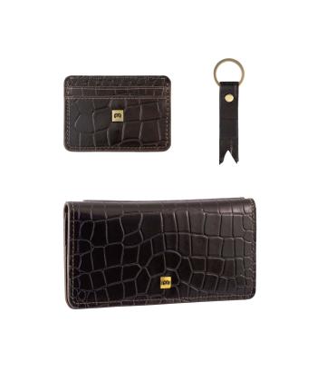 ست هدیه چرم طبیعی منط Mante مدل Y109