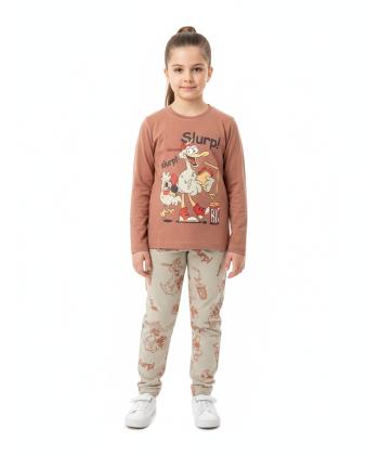 ست لباس راحتي دخترانه سه دو مدل 6WK37NT2621