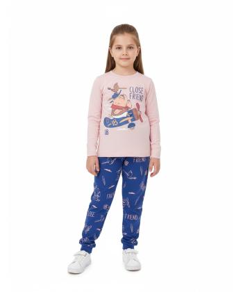 ست لباس راحتي دخترانه سه دو مدل 6WK37NT2601