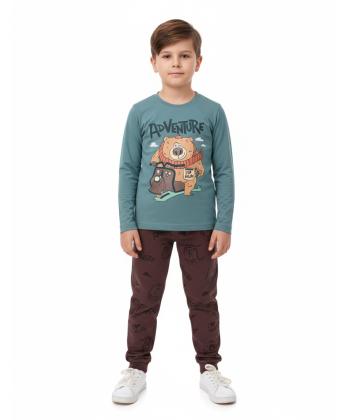 ست لباس راحتي پسرانه سه دو مدل 6WK37NT2551