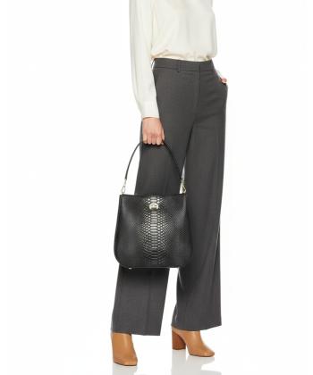 کیف دوشی چرم طبیعی زنانه منط مدل B219