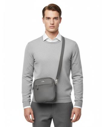 کیف دوشی چرم طبیعی مردانه منط مدل f141