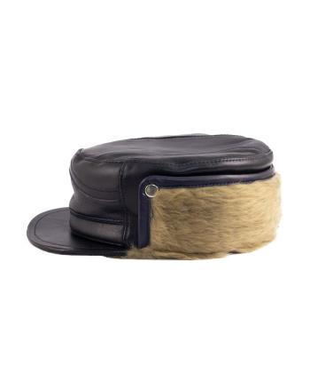 كلاه لبه دار مردانه چرم طبيعي منط مدل B162