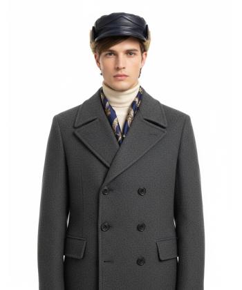 كلاه لبه دار مردانه چرم طبيعي منط مدل B162