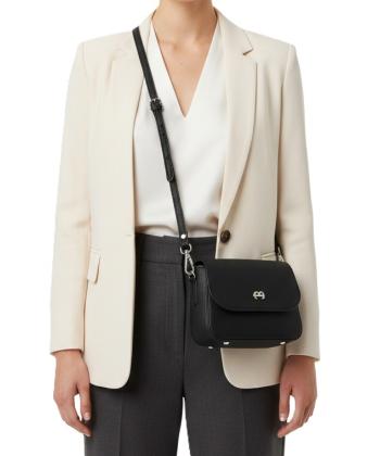 کیف دوشی چرم طبیعی زنانه منط مدل B214