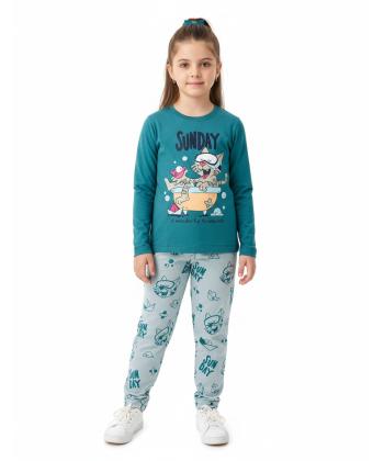 ست لباس راحتي دخترانه سه دو مدل 6WK37NT2611