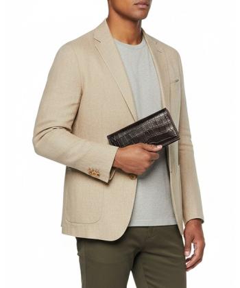 کیف پول چرم طبیعی منط مدل d143