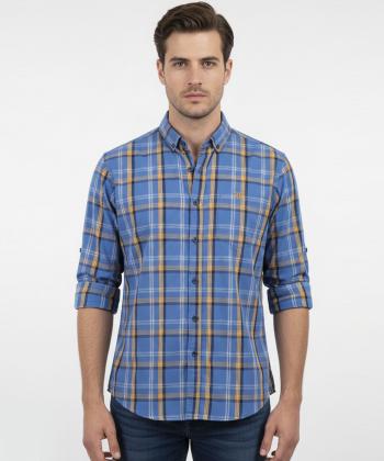 پیراهن آستین بلند مردانه برند پی لس مدل 14042225-1