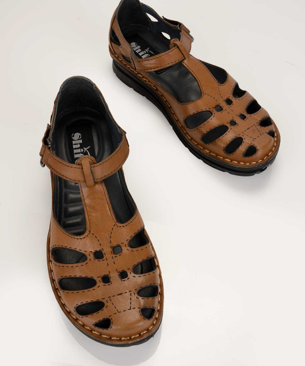 صندل زنانه چرم شیفر Shifer مدل SH-5324A