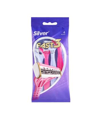 خودتراش زنانه سيلور مدل Fast3 بسته 4 عددي