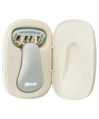 خودتراش زنانه سيلور مدل Gloria5 GO دسته با 3 تيغ يدك و هاردكيس