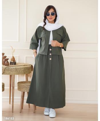 ست كت كوتاه و دامن زنانه السانا مدل 1861