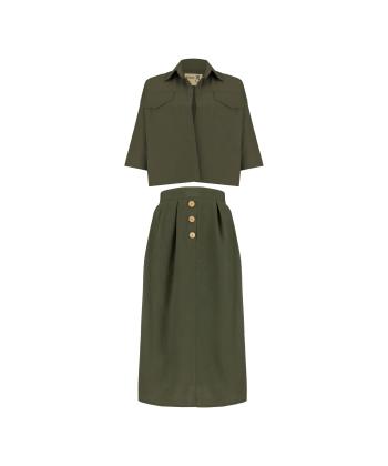 ست كت كوتاه و دامن زنانه السانا مدل 1861