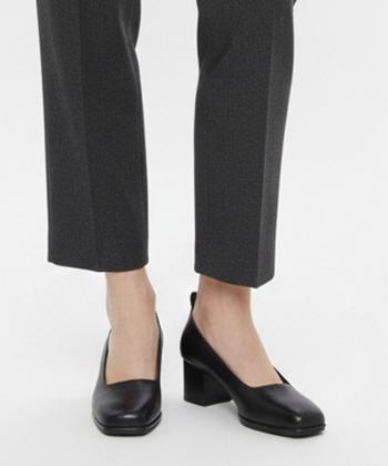 كفش پاشنه بلند زنانه چرم طبيعي ژاوا مدل شارو مات