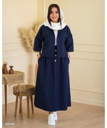 ست كت كوتاه و دامن زنانه السانا مدل 1861