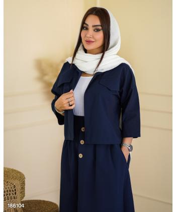 ست كت كوتاه و دامن زنانه السانا مدل 1861