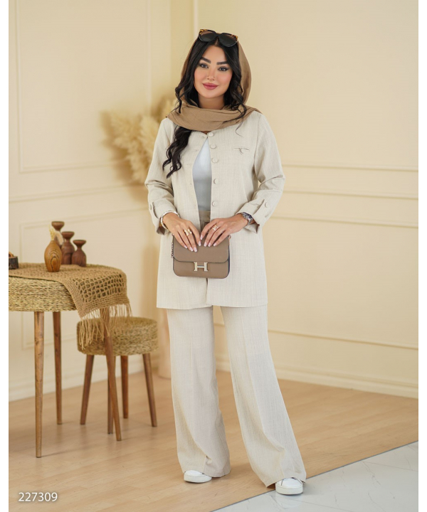 ست مانتو و شلوار زنانه السانا مدل 2273