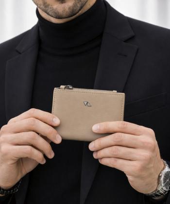 کیف پول چرم طبیعی مردانه چرم مشهد مدل D5552