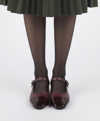 کفش پاشنه بلند چرم طبیعی زنانه مونو مدل J0149