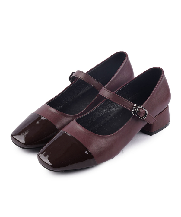 کفش رسمی زنانه چرم طبیعی مونو مدل J0149