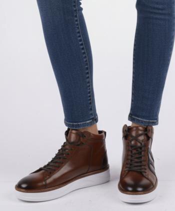 نيم بوت زنانه چرم طبيعي مونو مدل J0161