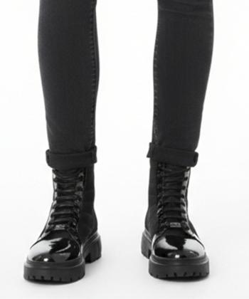 نيم بوت زنانه چرم طبيعي مونو مدل J0158