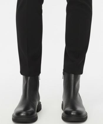 نيم بوت زنانه چرم طبيعي نوين چرم مدل 1824