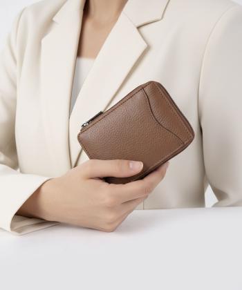 جا كارتي چرم طبيعي مونو مدل D0030